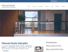 Tablet Screenshot of manuelayala.com